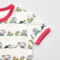 PICTURE BOOK DRY SHORT SLEEVE PAJAMAS