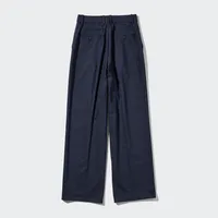 Wide-Fit Pleated Pants (Pinstripe, Tall)