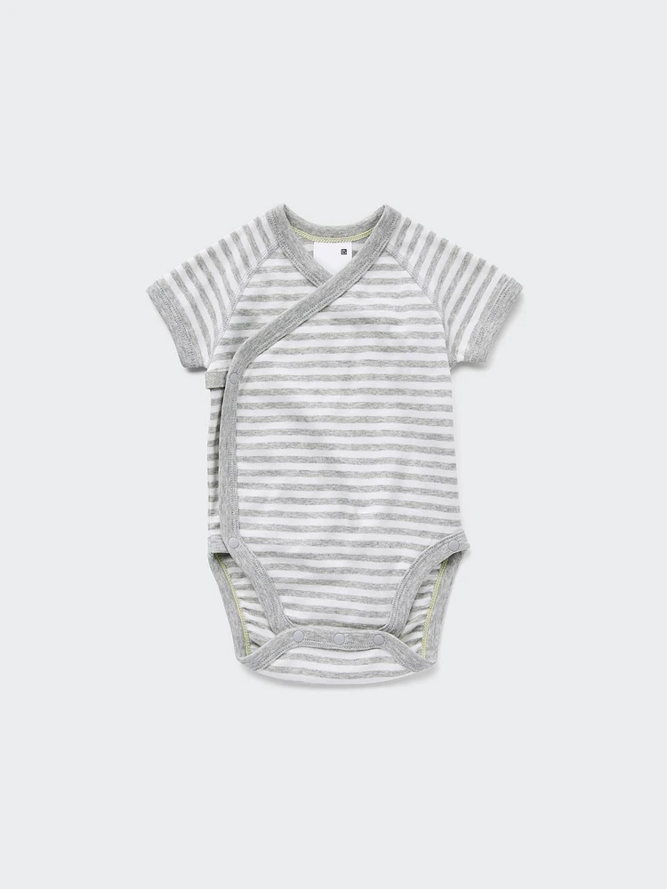 Baby Striped Bodysuit | Open Front