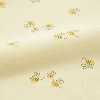 Joy of Print Long-Sleeve Bodysuit (Bee, Open Front)