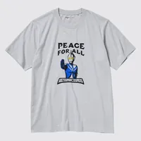PEACE FOR ALL Short-Sleeve Graphic T-Shirt (Ultraman)