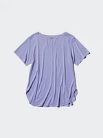 AIRism Seamless Long T-Shirt | V-Neck