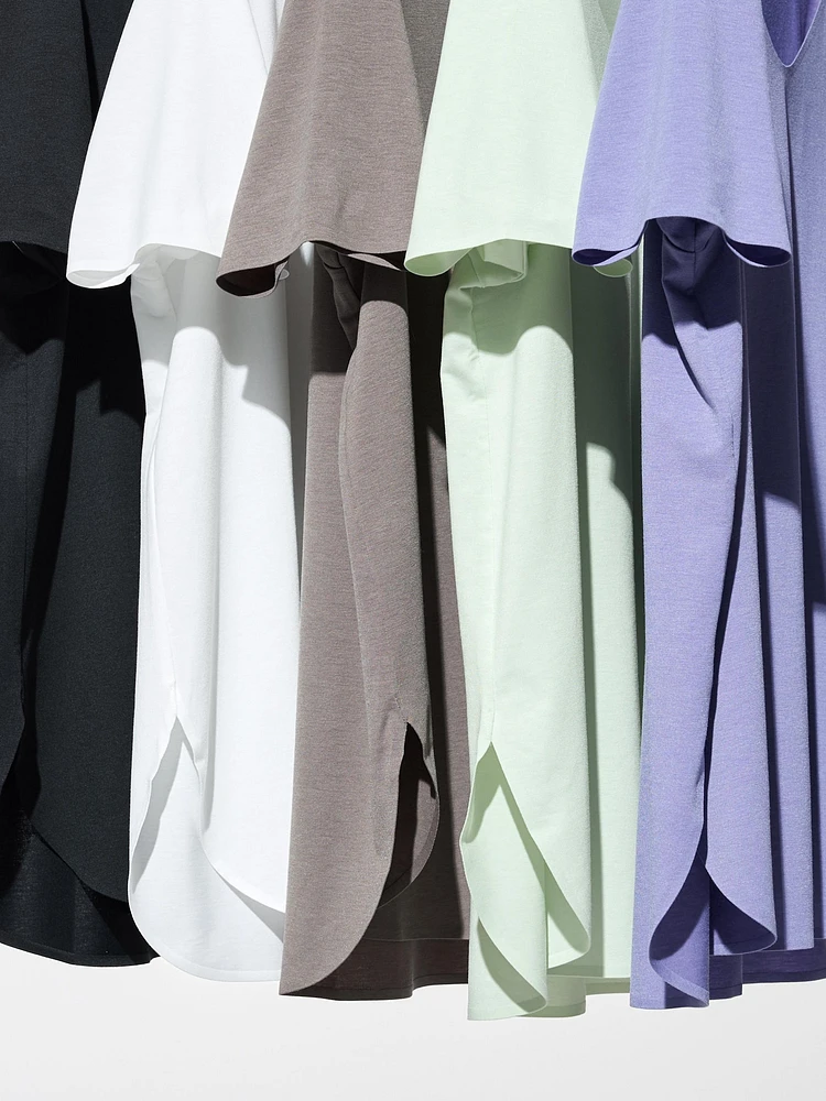 AIRism Seamless Long T-Shirt | V-Neck