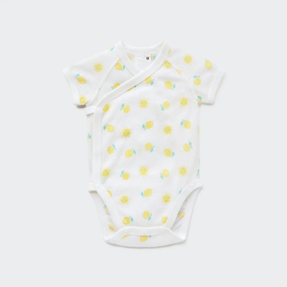 JOY OF PRINT COTTON MESH INNER ONESIE