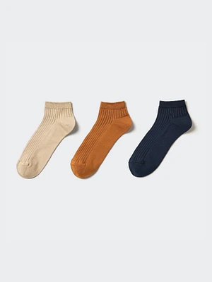 Ribbed Short Socks | 3 Pairs