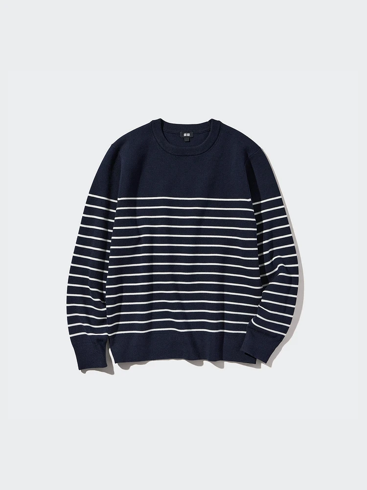 WASHABLE MILANO RIBBED CREW NECK SWEATER