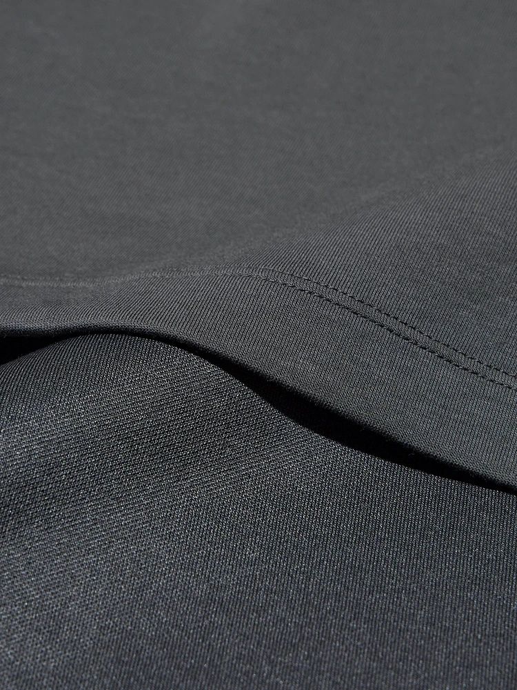 AIRism Cotton Oversized T-Shirt | V-Neck Half Sleeve