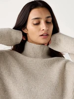 Souffle Yarn Sweater | High Neck