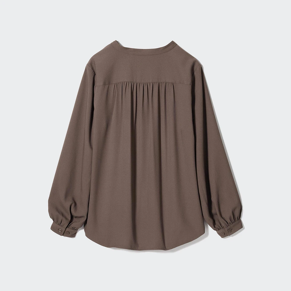 RAYON GATHERED BLOUSE