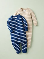 Baby Ribbed One-Piece Outfit | Striped
