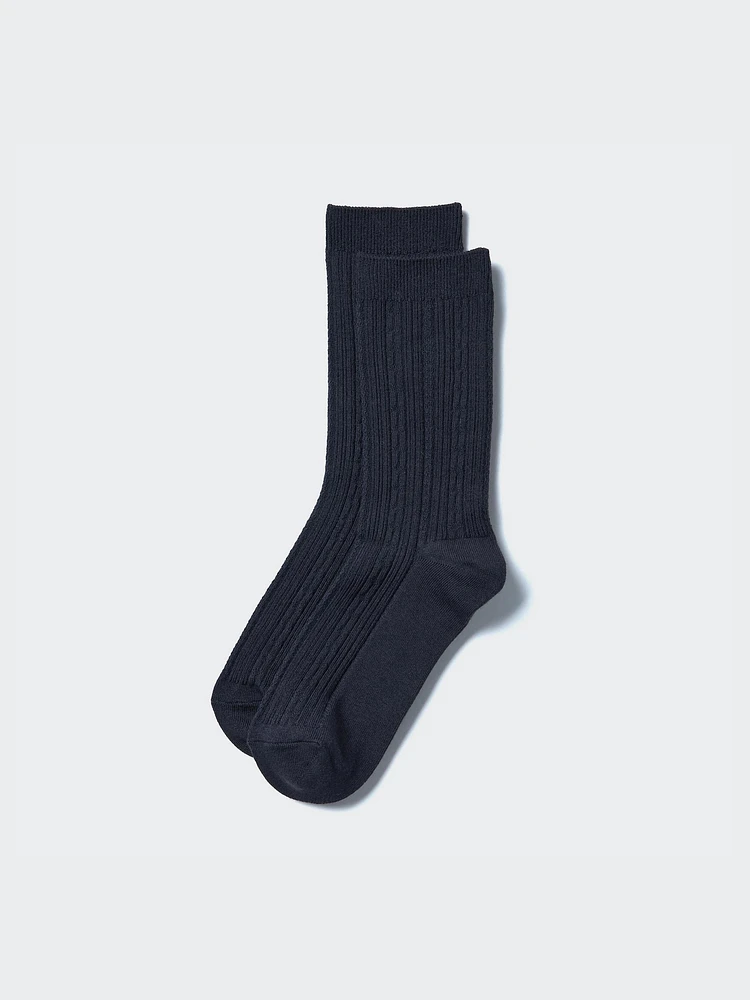 HEATTECH Cable Ribbed Socks