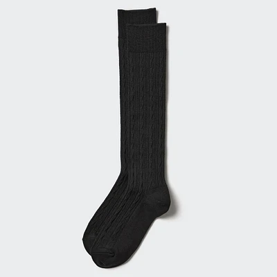 HEATTECH KNEE HIGH SOCKS (CABLE)