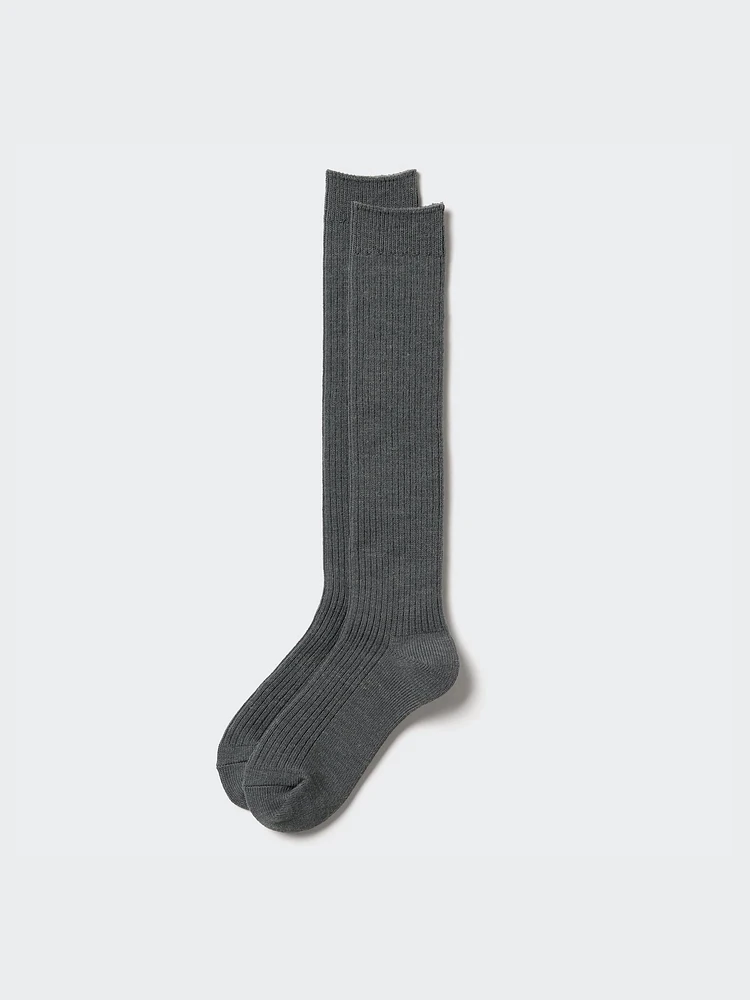 HEATTECH KNEE HIGH SOCKS (RIBBED)