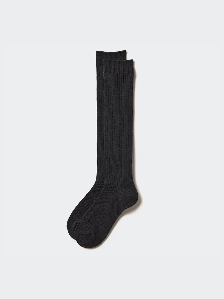 HEATTECH KNEE HIGH SOCKS (RIBBED)