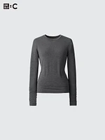 HEATTECH EXTRA WARM CASHMERE BLEND CREW NECK T-SHIRT