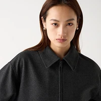 Brushed Jersey Oversized Blouson