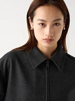 Brushed Jersey Oversized Blouson