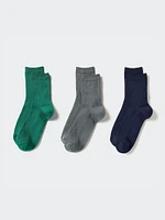 Ribbed Crew Socks | 3 Pairs