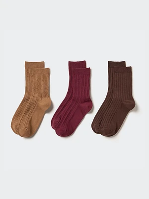 Crew Cable Socks | 3 Pairs