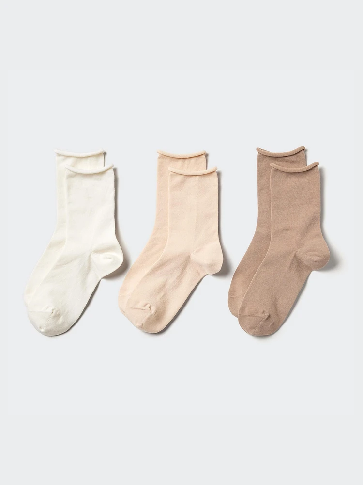 Roll Top Socks | 3 Pairs