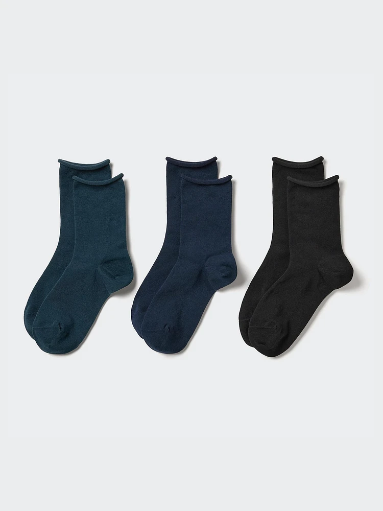 Roll Top Socks | 3 Pairs