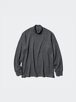 Soft Knitted Fleece T-Shirt | Mock Neck