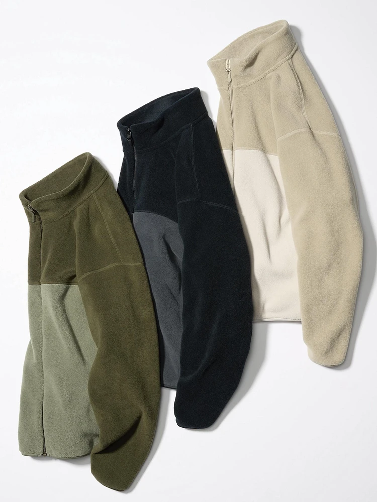Fleece Full-Zip Jacket | Color Block