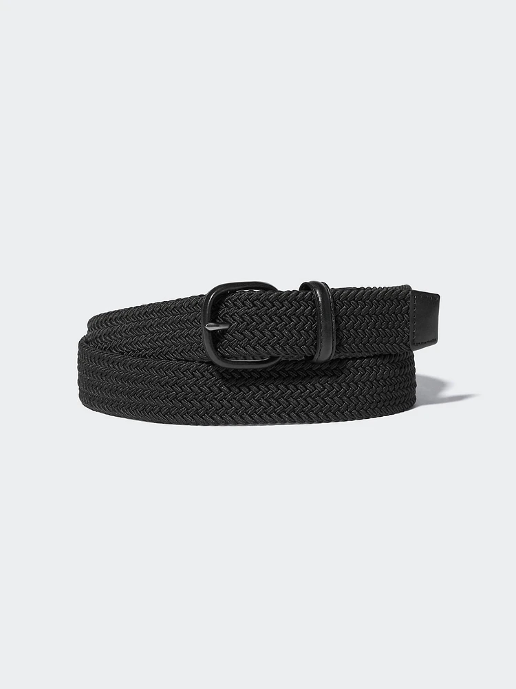 Leather Combination Mesh Belt