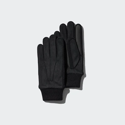 HEATTECH Lined Faux Suede Gloves