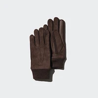 HEATTECH Lined Faux Suede Gloves