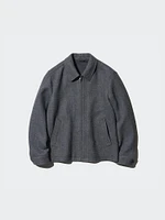 Single Collar Short Jacket | Herringbone