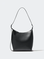 Faux Leather Square Shoulder Bag