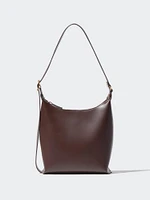 Faux Leather Square Shoulder Bag