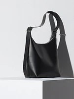 Faux Leather Square Shoulder Bag