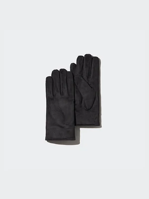 HEATTECH Lined Gloves | Faux Suede