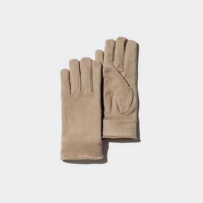 HEATTECH Lined Gloves Faux Suede