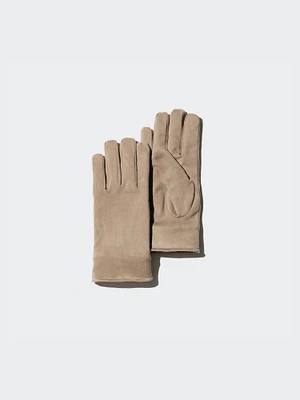 HEATTECH Lined Gloves | Faux Suede