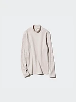 Ribbed High Neck T-Shirt | Long Sleeve