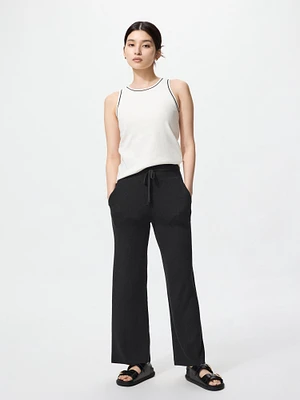 WASHABLE KNIT RIBBED PANTS