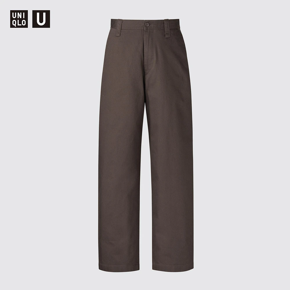 WIDE FIT CHINO PANTS