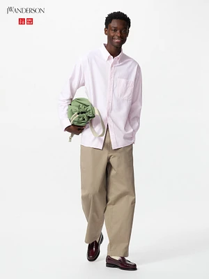 PLEATED WIDE CHINO PANTS