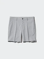 AirSense Printed Shorts | Checked Faux Wool 7"