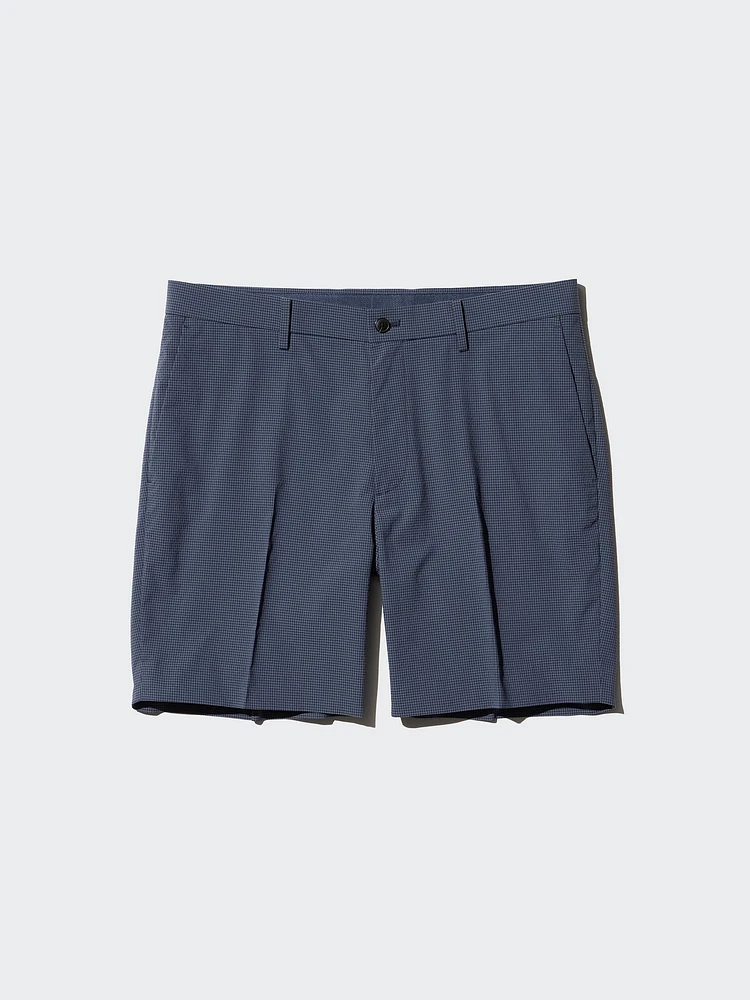 AirSense Printed Shorts | Checked Faux Wool 7"