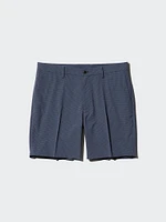 AirSense Printed Shorts | Checked Faux Wool 7"