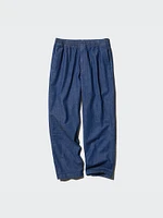 Cotton Relaxed Ankle Pants | Denim