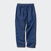 Cotton Relaxed Ankle Pants | Denim