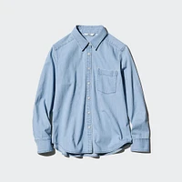 Soft Denim Long-Sleeve Shirt