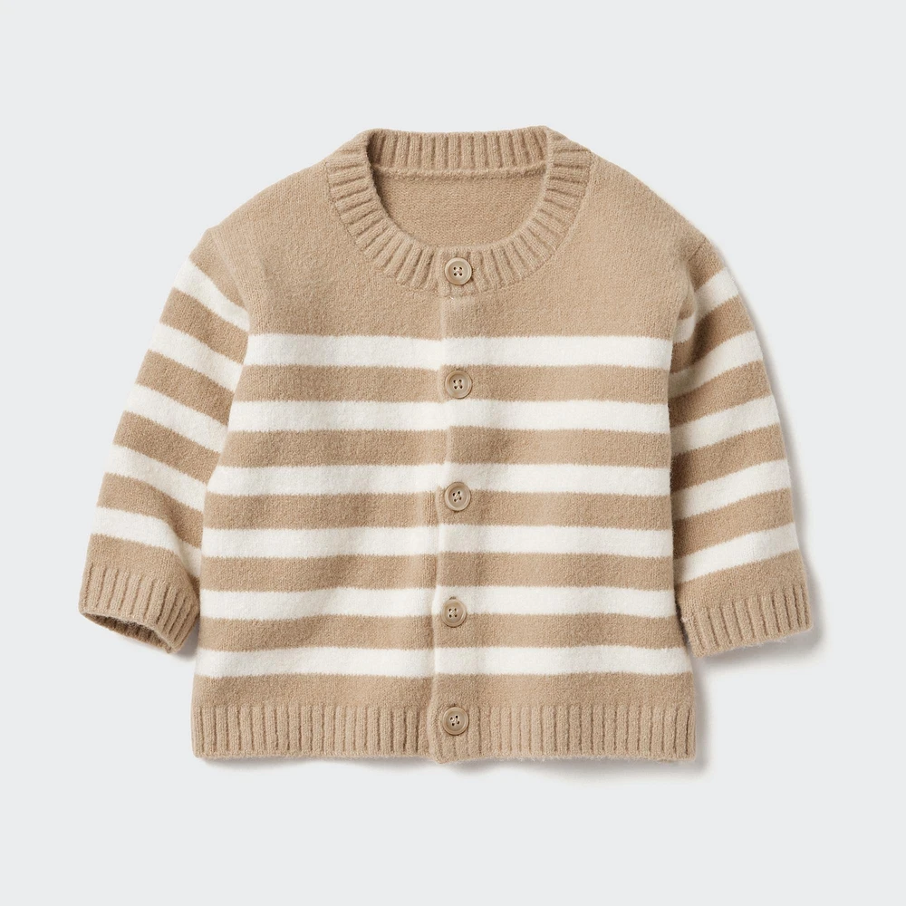 Souffle Yarn Cardigan | Striped