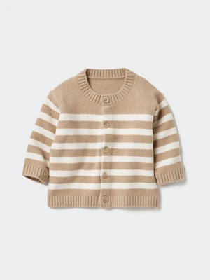 Souffle Yarn Cardigan | Striped