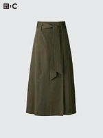 Belted Flared Skirt